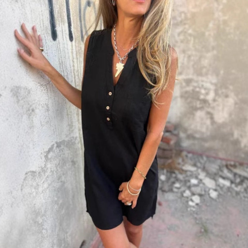 Vestido Ligero de Verano Estilo Lino