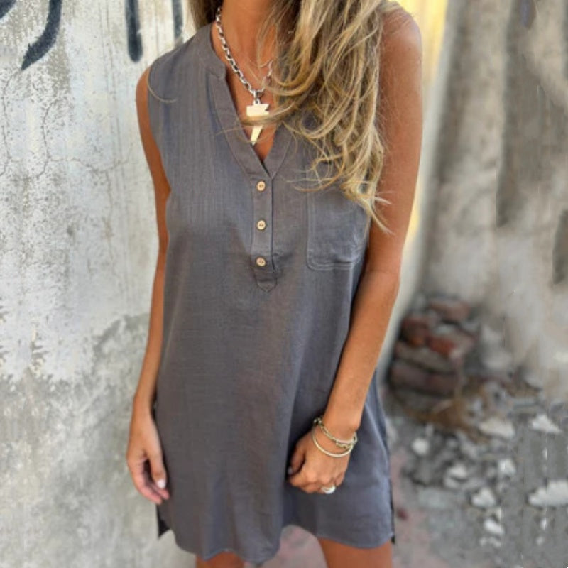 Vestido Ligero de Verano Estilo Lino