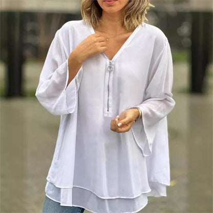 Blusa suave de verano cómoda mujer