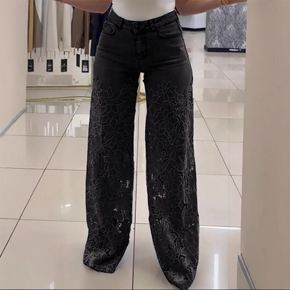 Vaqueros Mujer Floral Elegantes