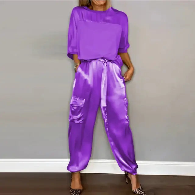 Conjunto Liso Satén Elegante