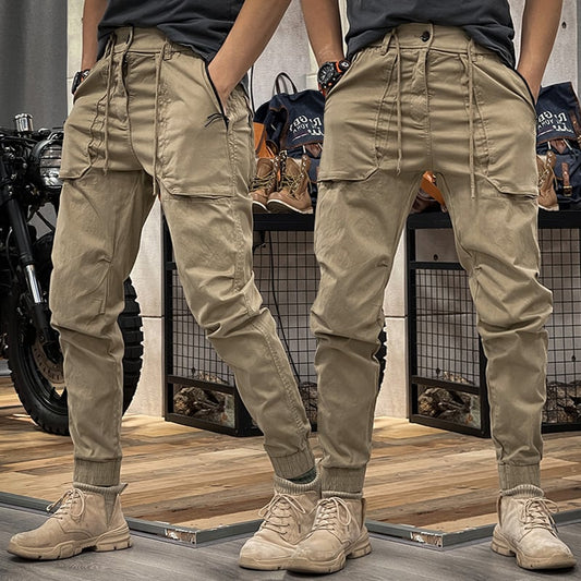 Pantalones Cargo Moda Hombre Bolsillos Extras - Vestiria