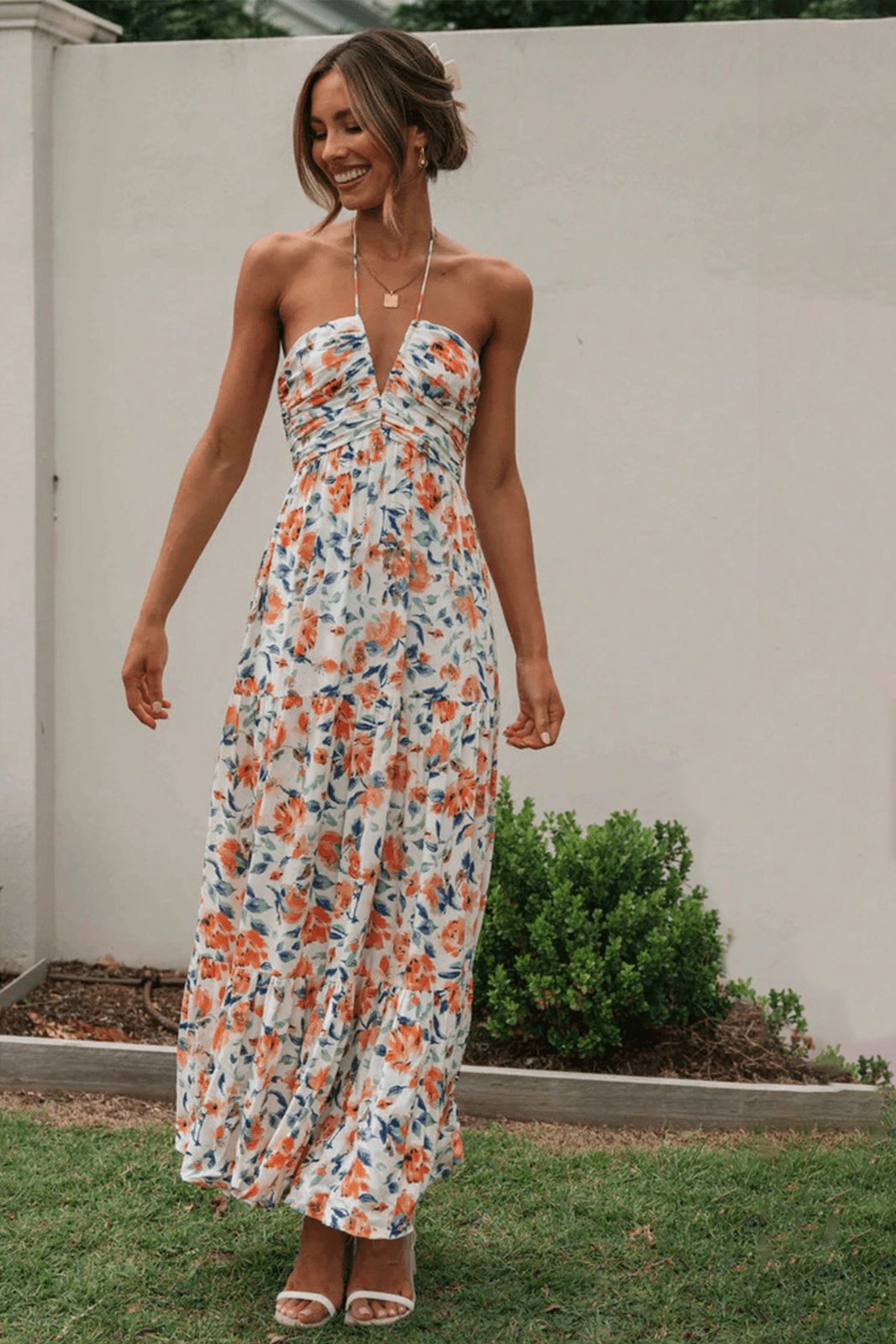 Vestido Maxi Floral Verano Mujer - Vestiria