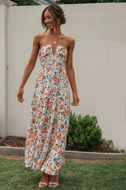 Vestido Maxi Floral Verano Mujer - Vestiria