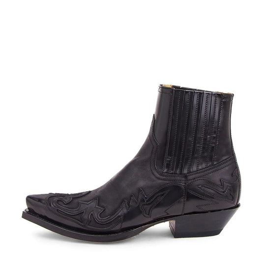 Botas vaquero hombre cuero punta estrecha - Vestiria