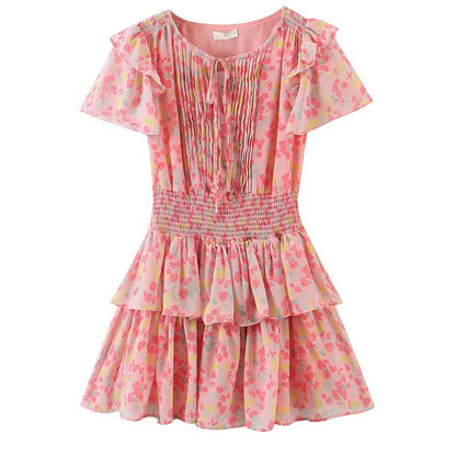 Vestido Corto Floral Feminino
