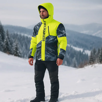 Chaqueta esquí impermeable hombre alta calidad