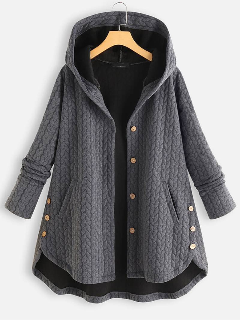 Chaqueta Invierno Mujer Abotonada Cómoda