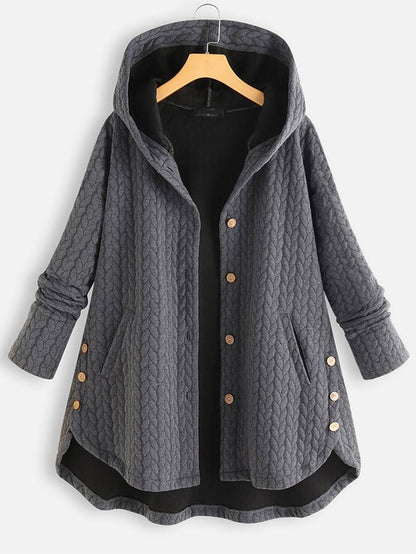 Chaqueta Invierno Mujer Abotonada Cómoda