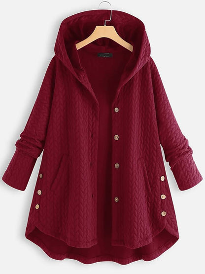 Chaqueta Invierno Mujer Abotonada Cómoda