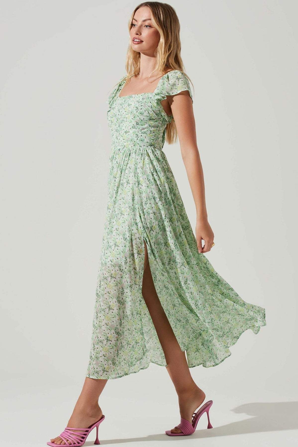 Vestido Midi Plisado Elegante - Vestiria