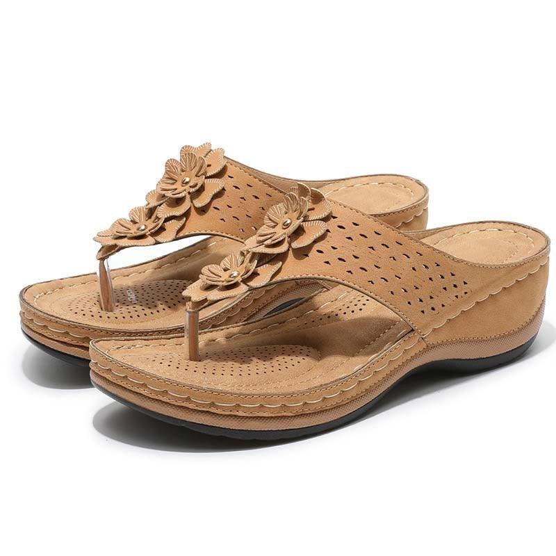 Sandalias de Verano con Plataforma y Florales