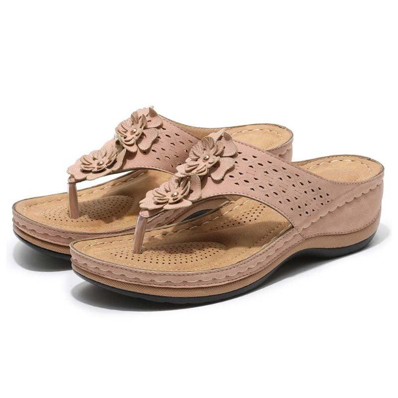 Sandalias de Verano con Plataforma y Florales