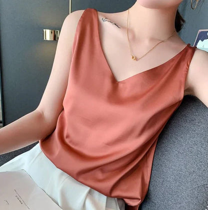Blusa Ligera Femenina Elegante Sedosa