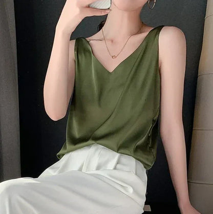 Blusa Ligera Femenina Elegante Sedosa
