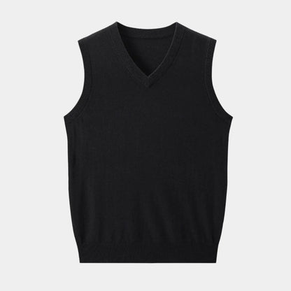 Chaleco Punto Hombre Cuello en V