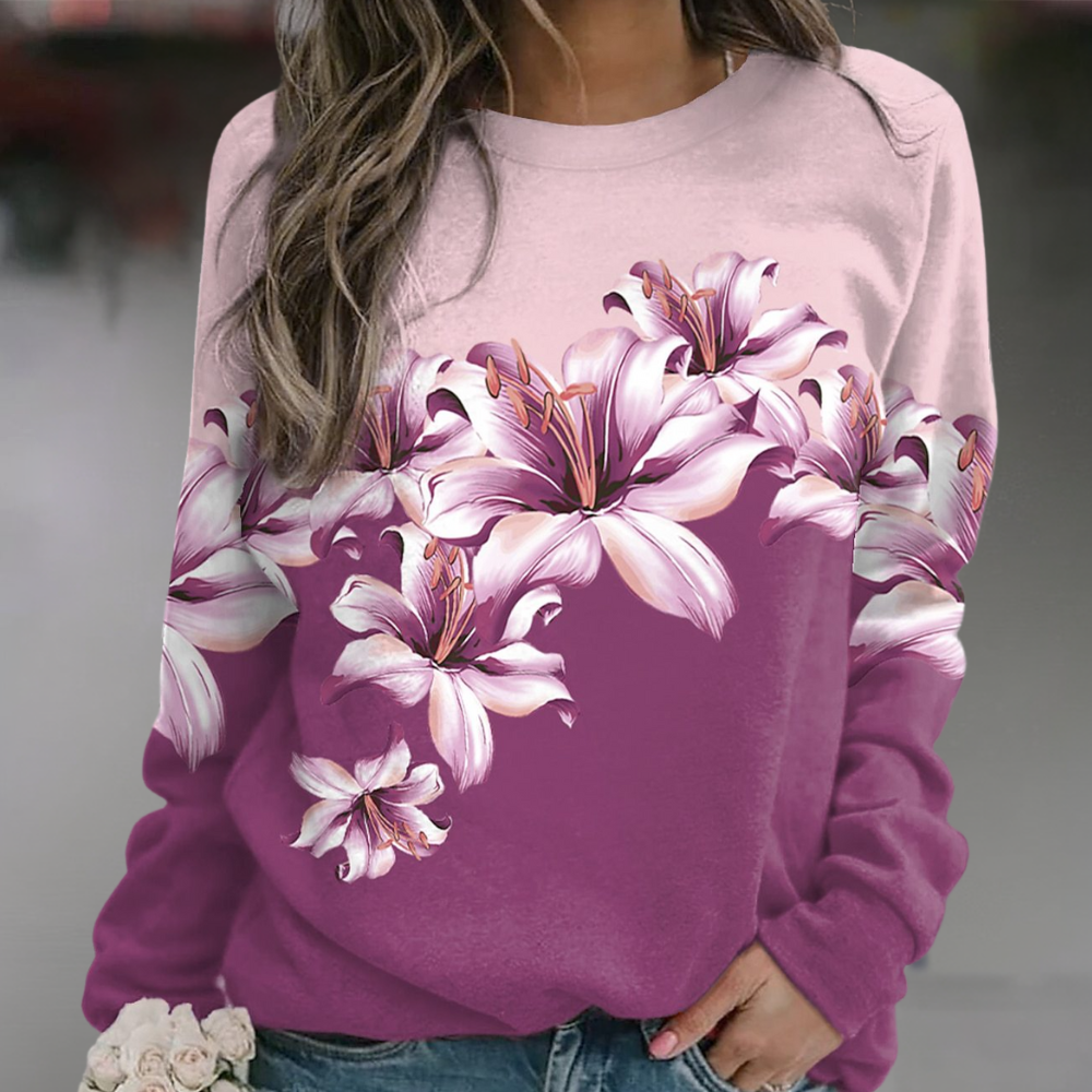 Sudadera Floral Mujer Estilo Boho