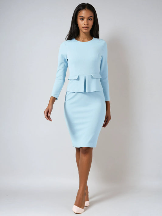 Vestido de manga larga ajustado elegante - Vestiria