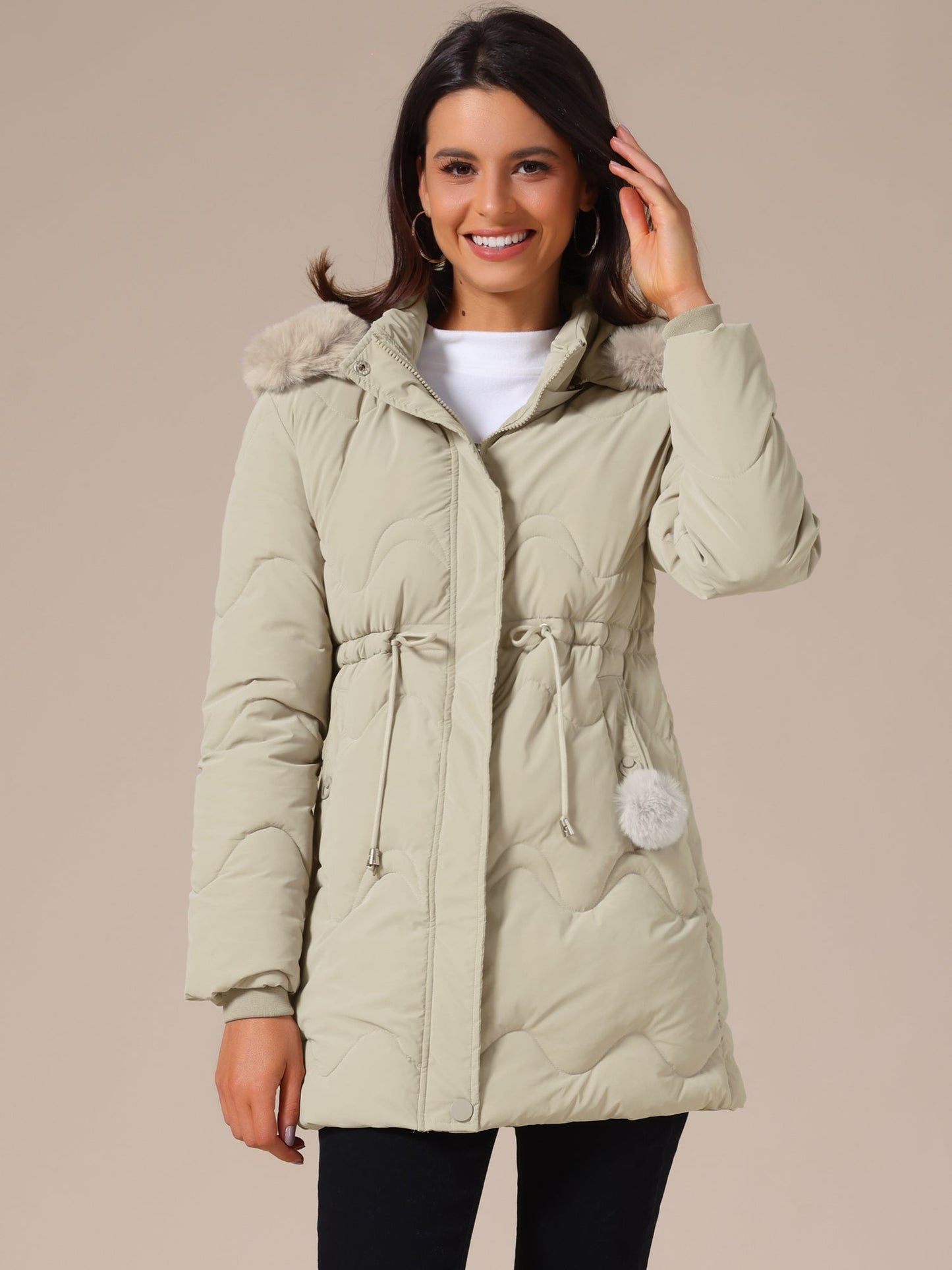 Chaquetón Invierno Acolchado Mujer con Capucha - Vestiria