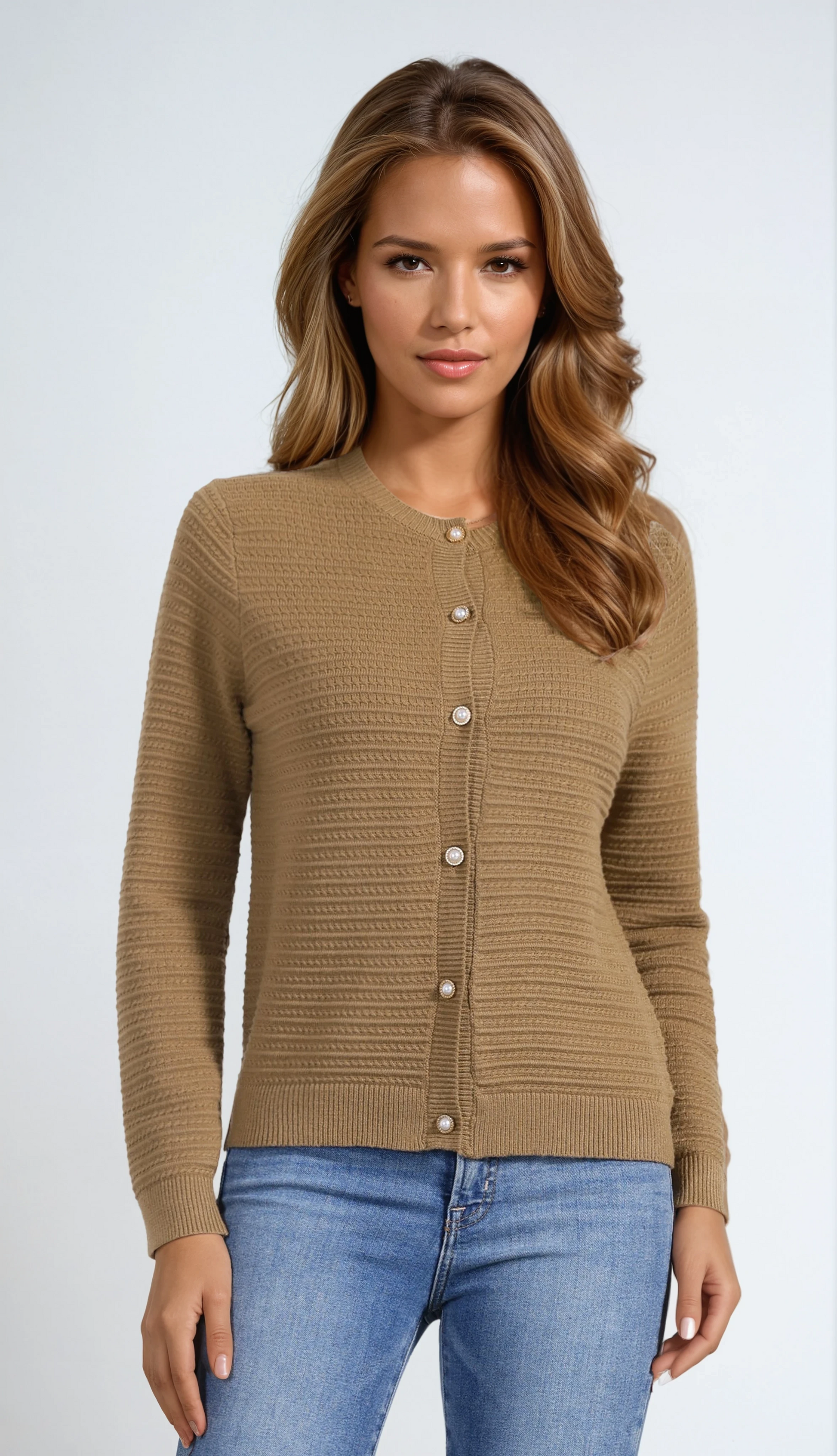Cárdigan Mujer Botones Diseño Casual - Vestiria