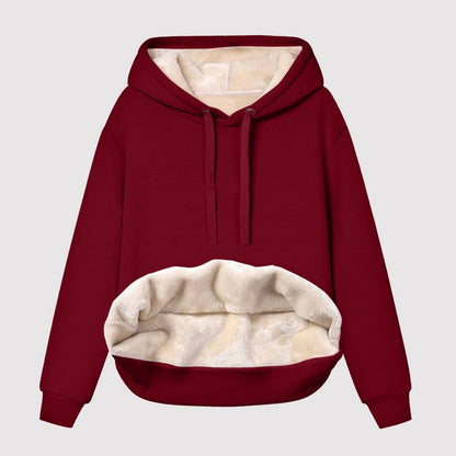 Sudadera Mujer Polar Suave Cálida Capucha