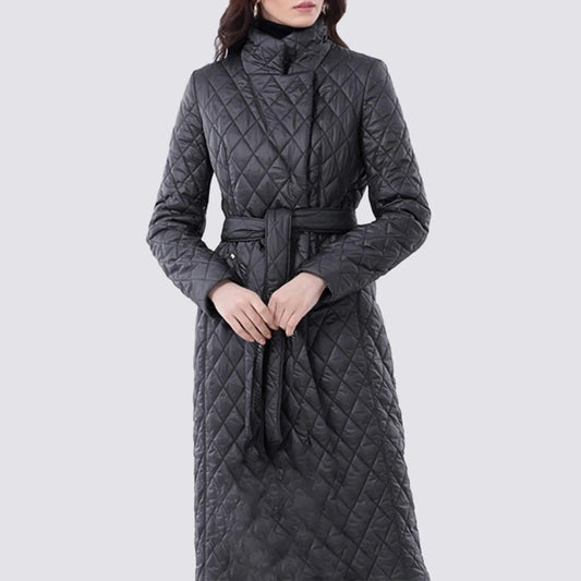 Abrigo Mujer Largo Acogedor Algodón - Vestiria