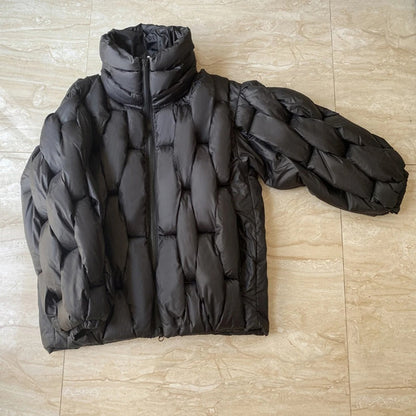 Abrigo Puffer Acolchado Grande Mujer Cuello Alto - Vestiria