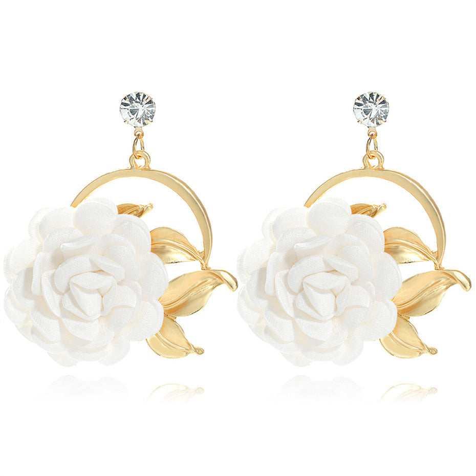 Pendientes Brillantes Rosa Cristal