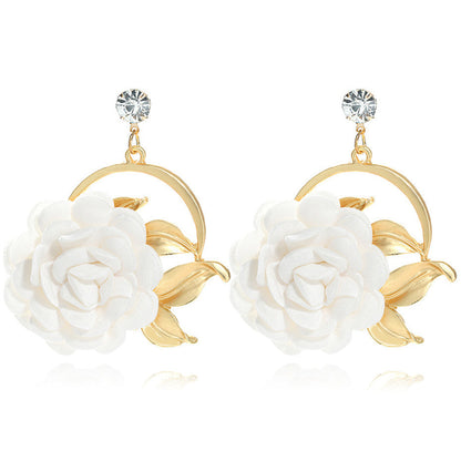 Pendientes Brillantes Rosa Cristal