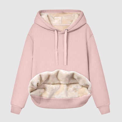 Sudadera Mujer Polar Suave Cálida Capucha
