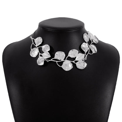 Collar Glamour Hoja Brillante