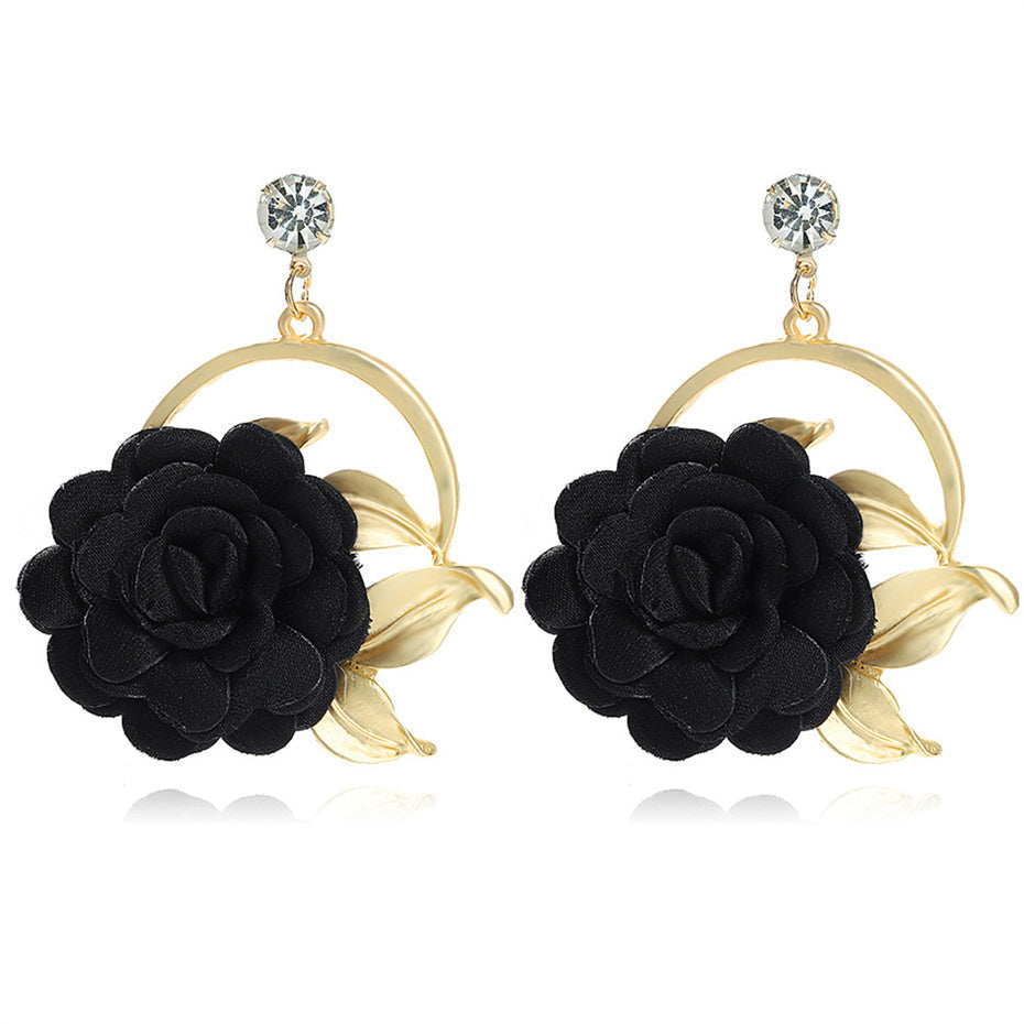 Pendientes Brillantes Rosa Cristal