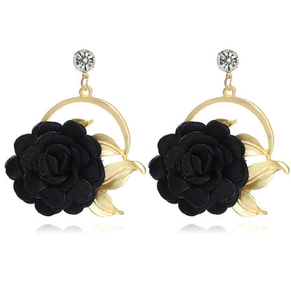 Pendientes Brillantes Rosa Cristal