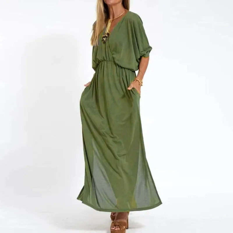 Vestido Largo Floral Verano - Vestiria