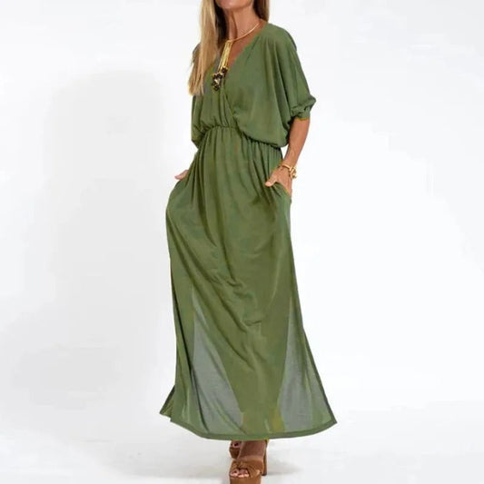 Vestido Largo Floral Verano - Vestiria