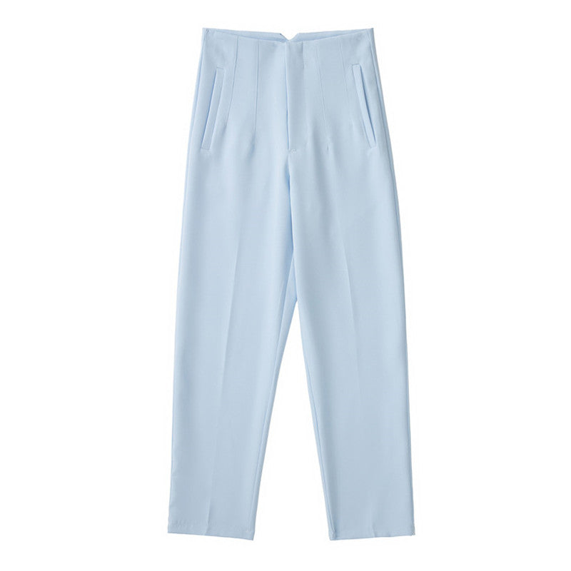 Pantalón Cintura Alta Mujer Elegante