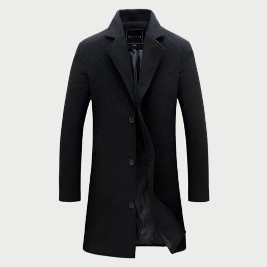 Abrigo largo elegante hombre invierno - Vestiria
