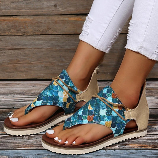Sandalias Verano Estampadas Mujer - Vestiria