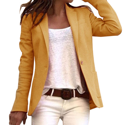 Chaquetilla Mujer Ajustada Un Botón