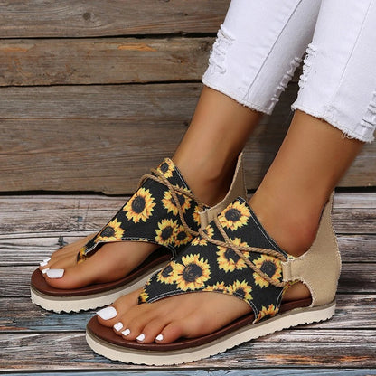 Sandalias Verano Estampadas Mujer