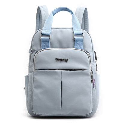Mochila de agua resistente con puerto USB