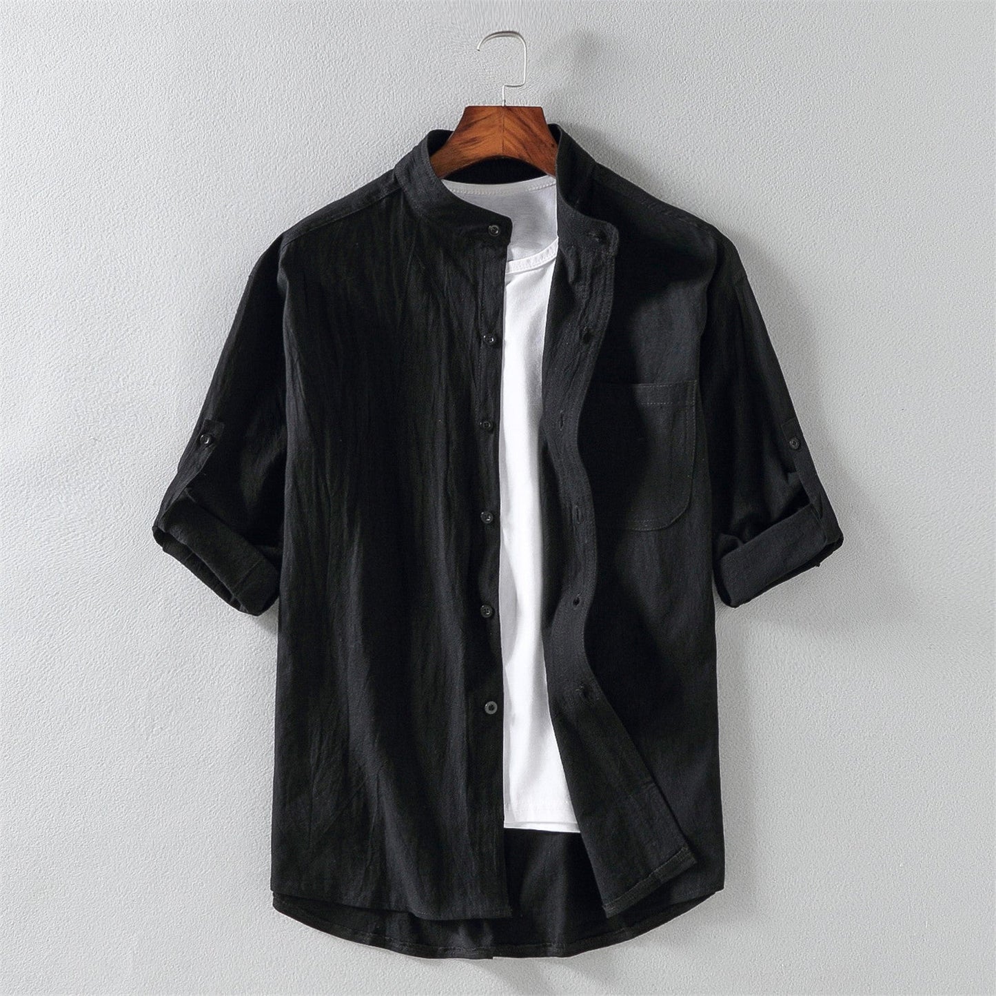 Camisa Estilo Manga Corta Verano