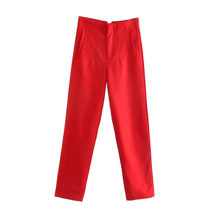 Pantalón Cintura Alta Mujer Elegante