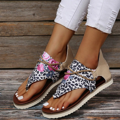 Sandalias Verano Estampadas Mujer