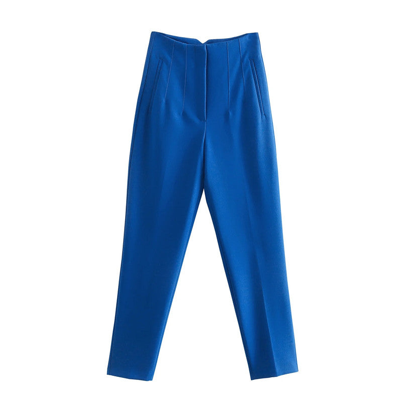 Pantalón Cintura Alta Mujer Elegante