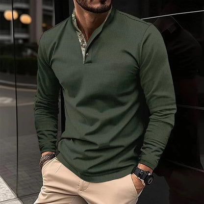 Camisa informal manga larga relajada