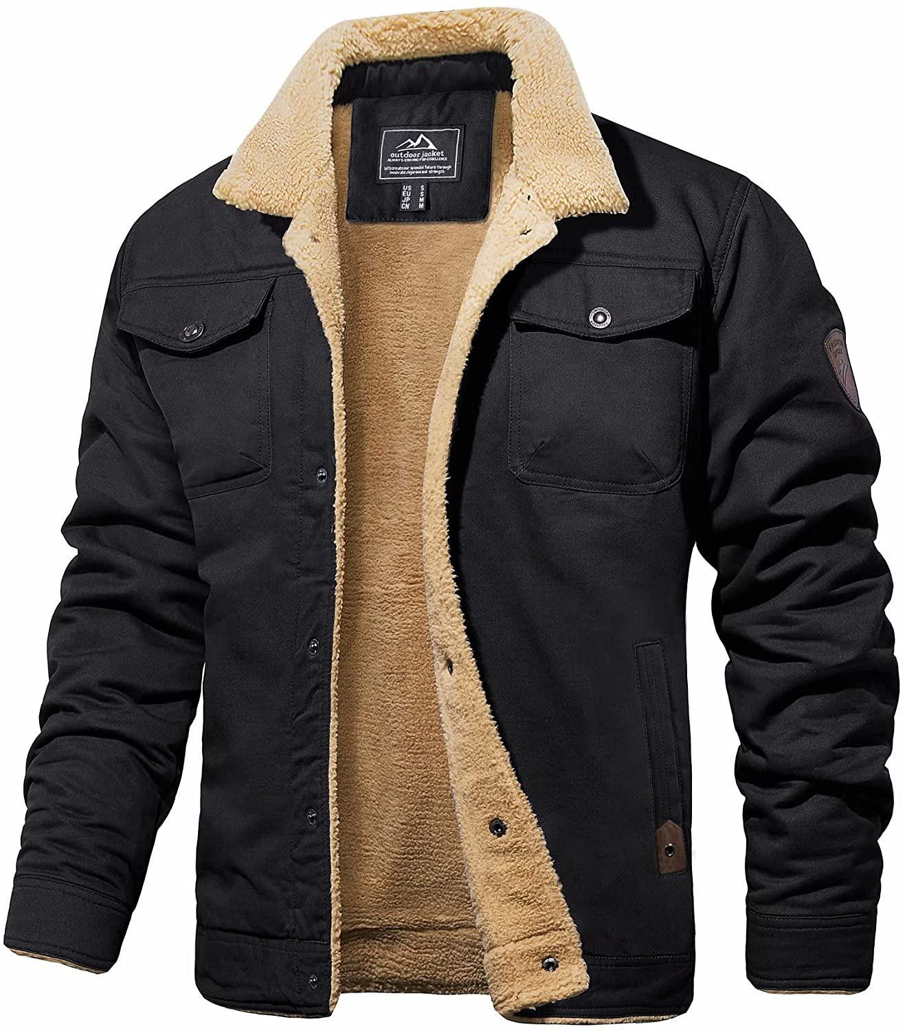 Chaqueta Hombre Sherpa Aislante Cálido
