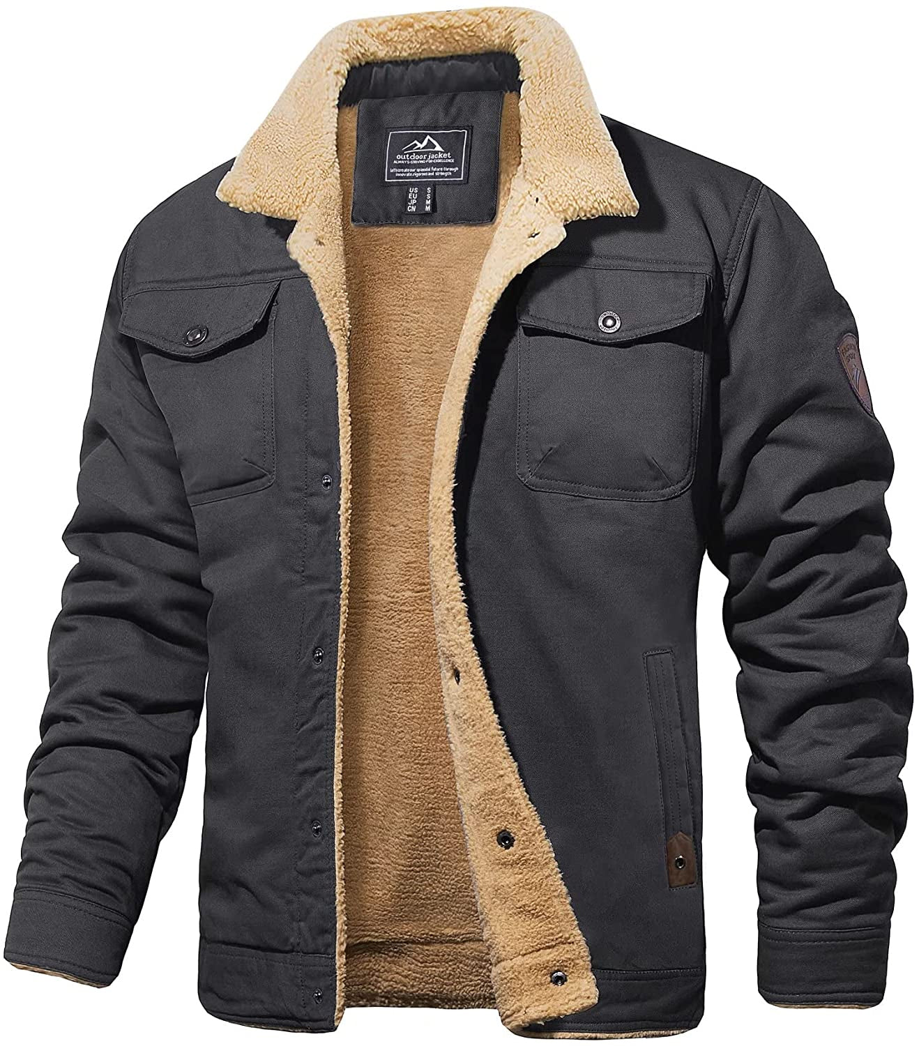 Chaqueta Hombre Sherpa Aislante Cálido