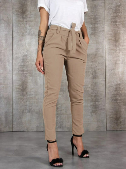 Pantalones Mujer Cintura Alta Estilosos
