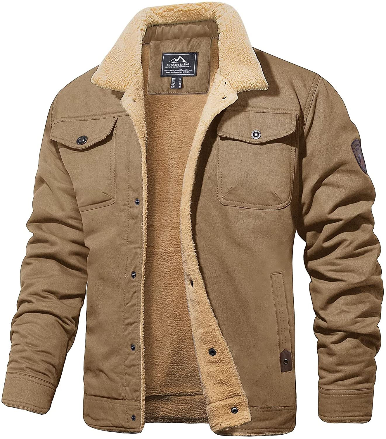 Chaqueta Hombre Sherpa Aislante Cálido